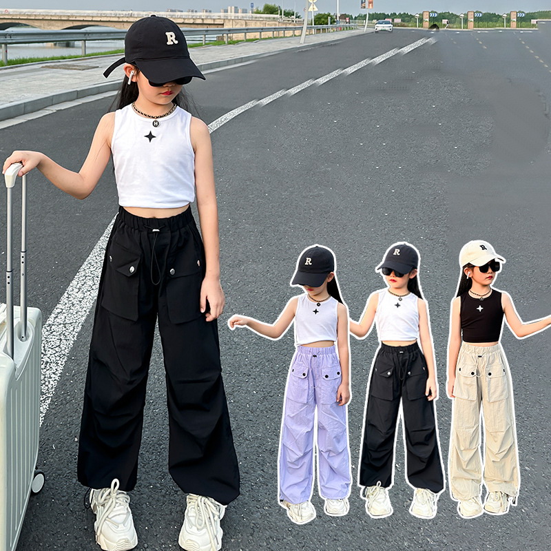 Outdoor Adventure Girls - Lichtgewicht muggenbestendige cargopants voor meisjes, ademende